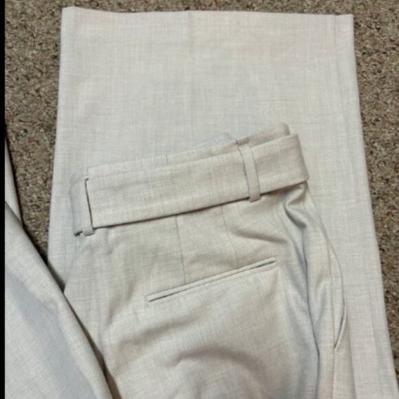 ANN TAYLOR THE PLEATED WIDE LEG PANT PALE SAND TAN CREAM $139 6 - Picture 10 of 10